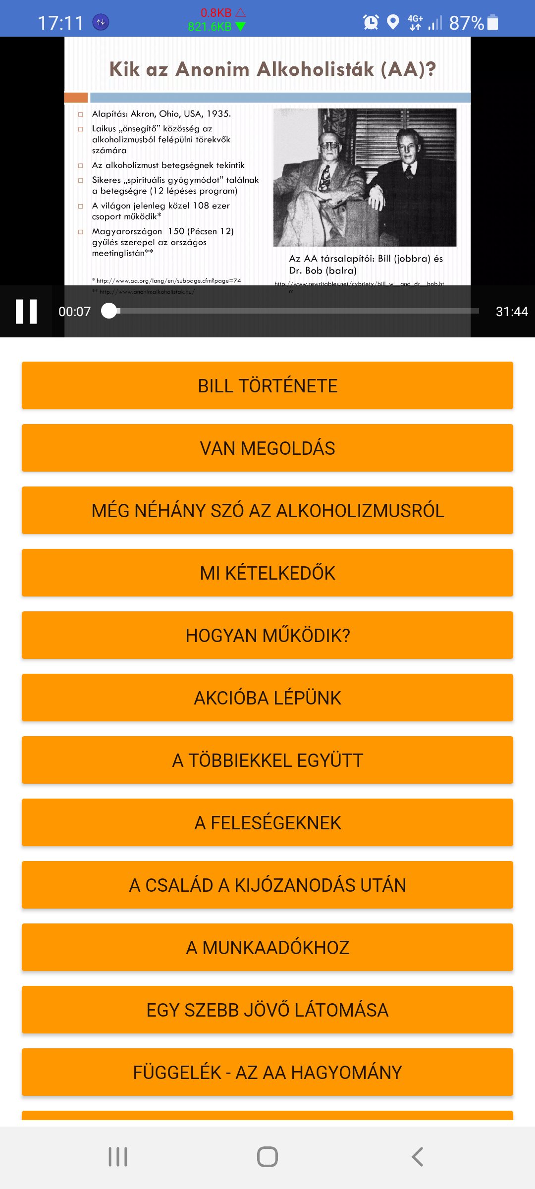 anonim alkoholisták hangoskönyv